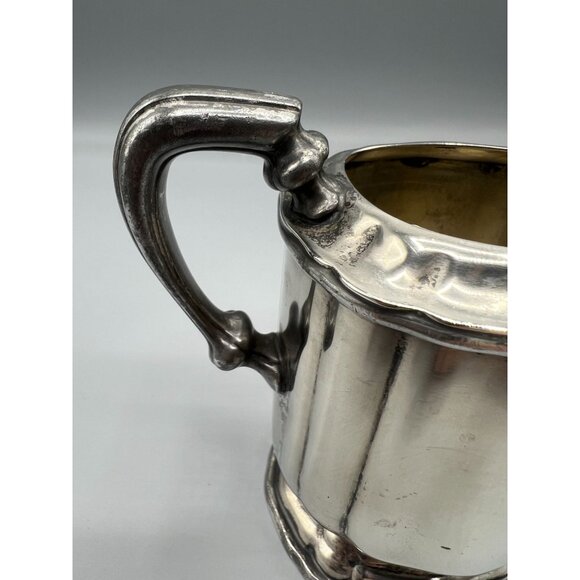 1920s Creamer Afternoon Tea Milk Jug Art Deco Stately EPNS Mulholland Bros #1648 - Picture 8 of 12